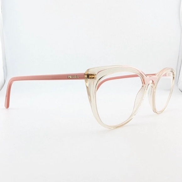 Prada Accessories - 😎💕Prada Eyeglasses Frames Only, VPR 07V 326-1O1, 53-20-145, Pink, Made in Italy
